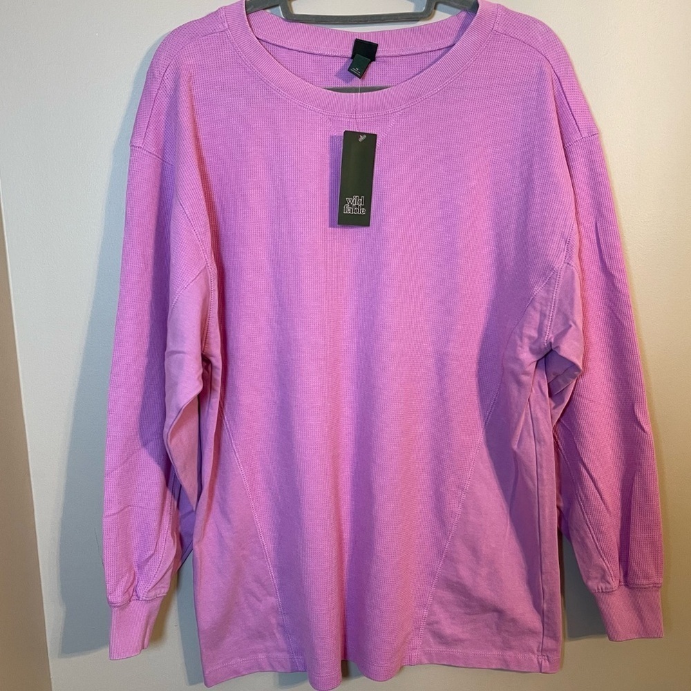 Wild Fable Soft Pink Waffle Knit Top XS-XXL